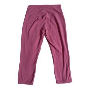 Lululemon Sz 10 Align 21.5 inch Inseam Capri Leggings Pink